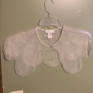 Jenny Yoo wedding caplet